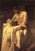 RIBALTA, Francisco Christ Embracing St.Bernard oil painting reproduction
